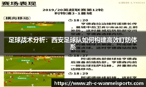 足球战术分析：西安足球队如何构建高效盯防体系